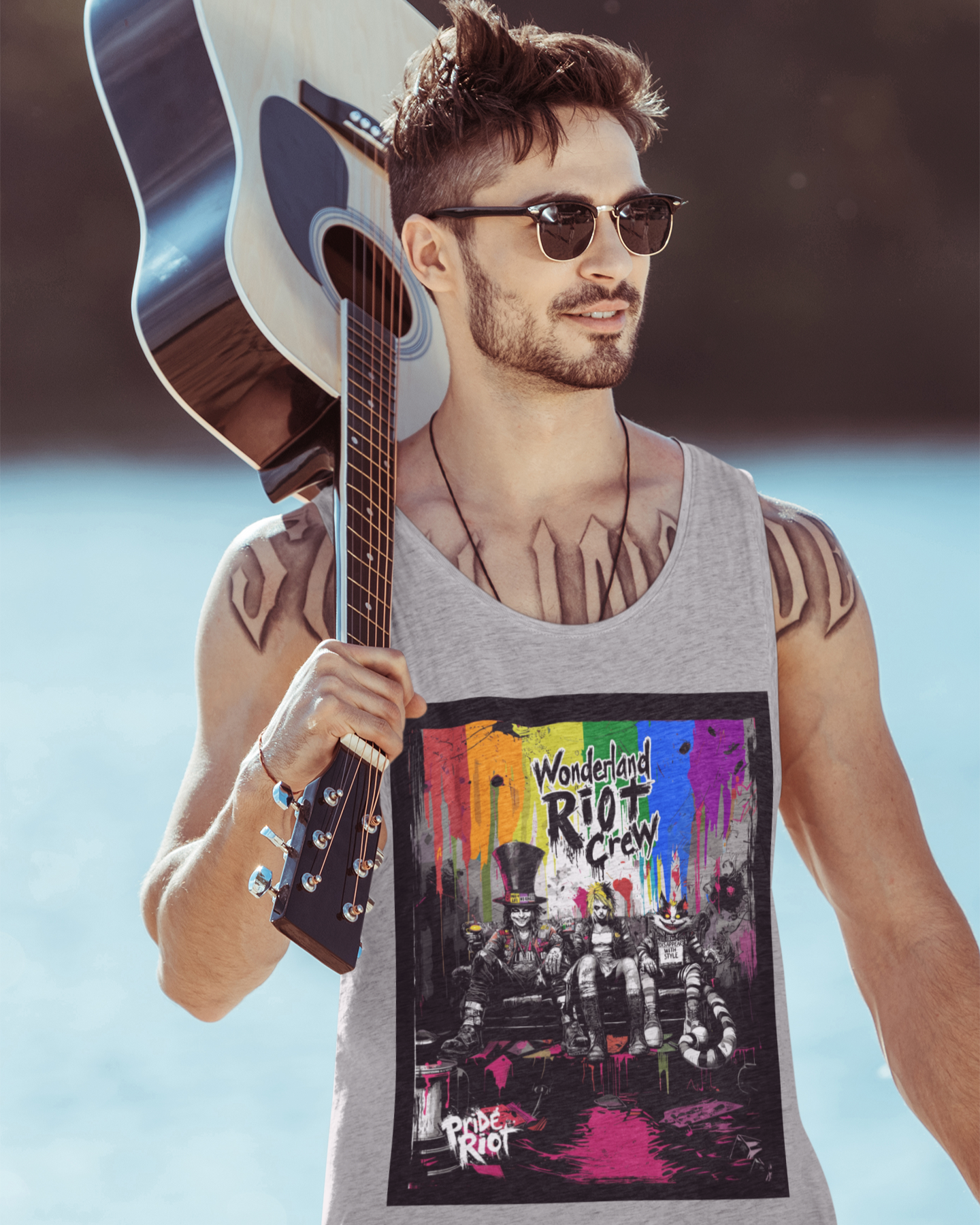 Alice in Rebellion – Punk Wonderland Tank Top | Queer Summer Essential