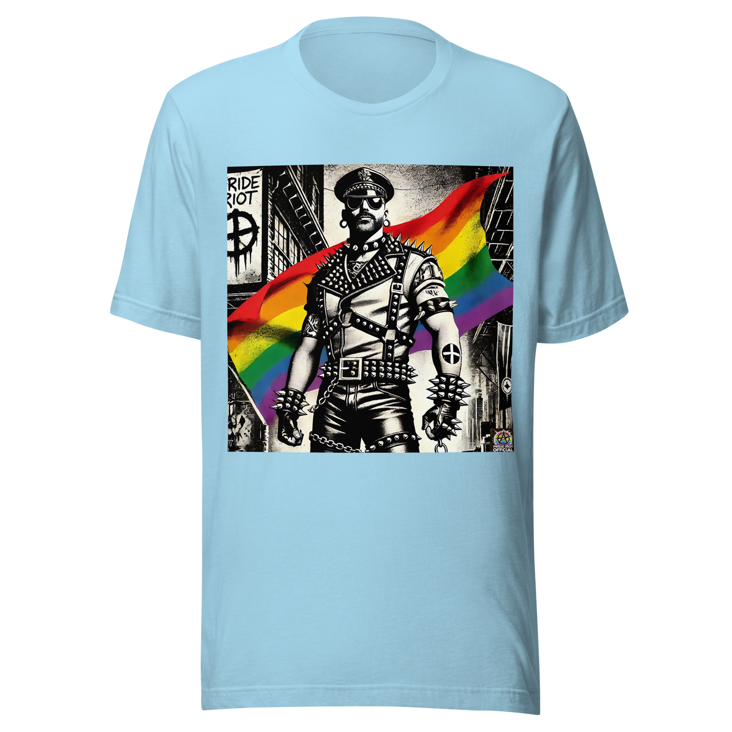Leather Rebellion Pride Tee | Queer Punk Commander T-Shirt | LGBTQ+ Streetwear Shirt | Pride Riot 2025