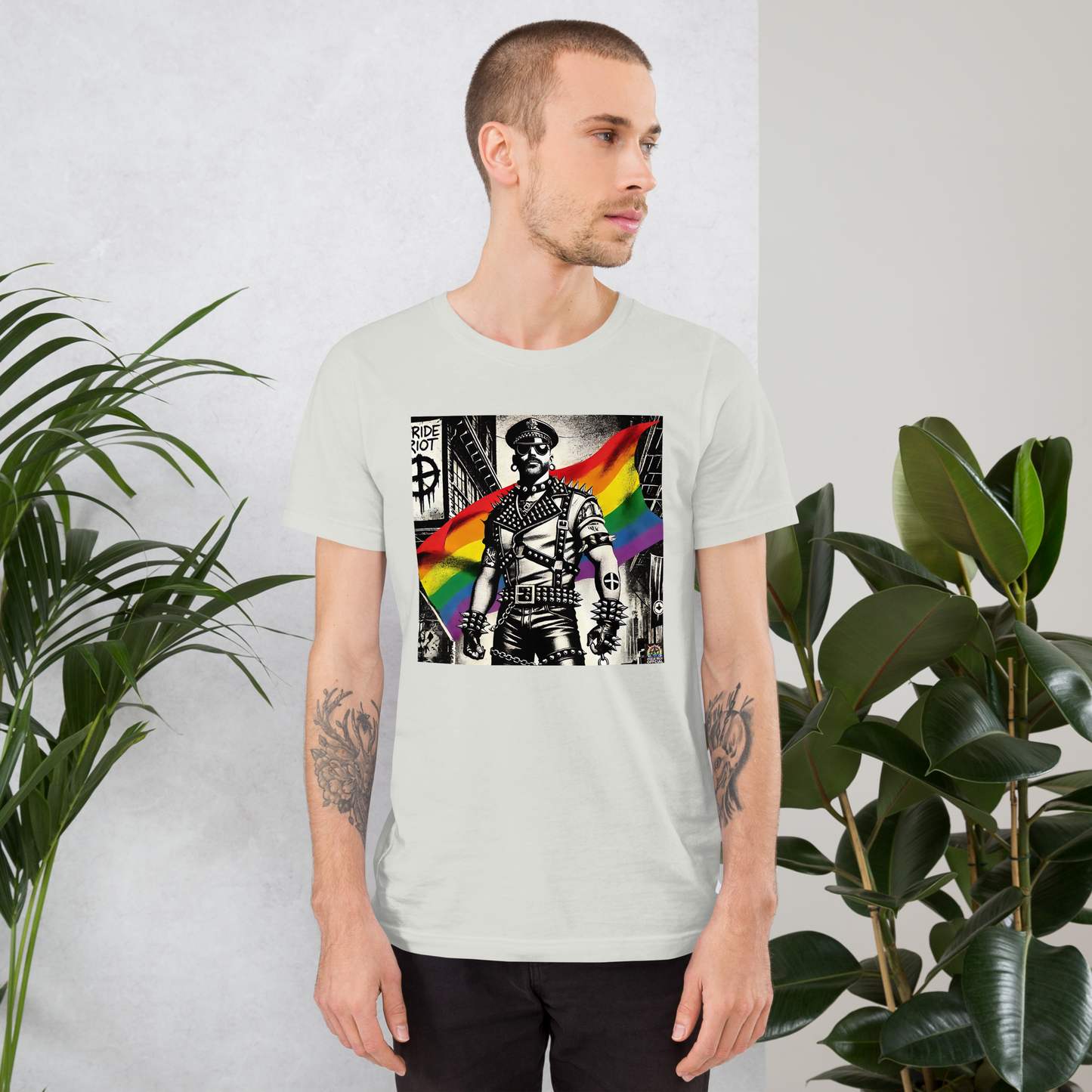 Leather Rebellion Pride Tee | Queer Punk Commander T-Shirt | LGBTQ+ Streetwear Shirt | Pride Riot 2025