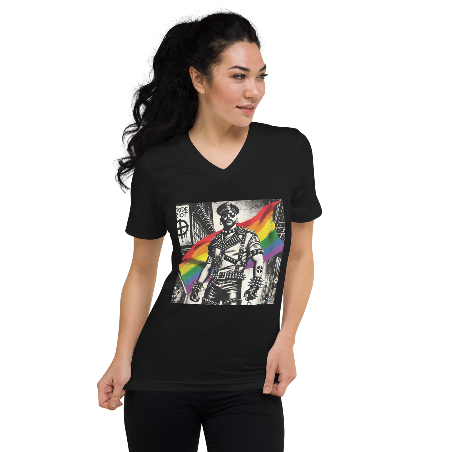 π₯ Pride Riot β Riot Commander V-Neck Tee π₯