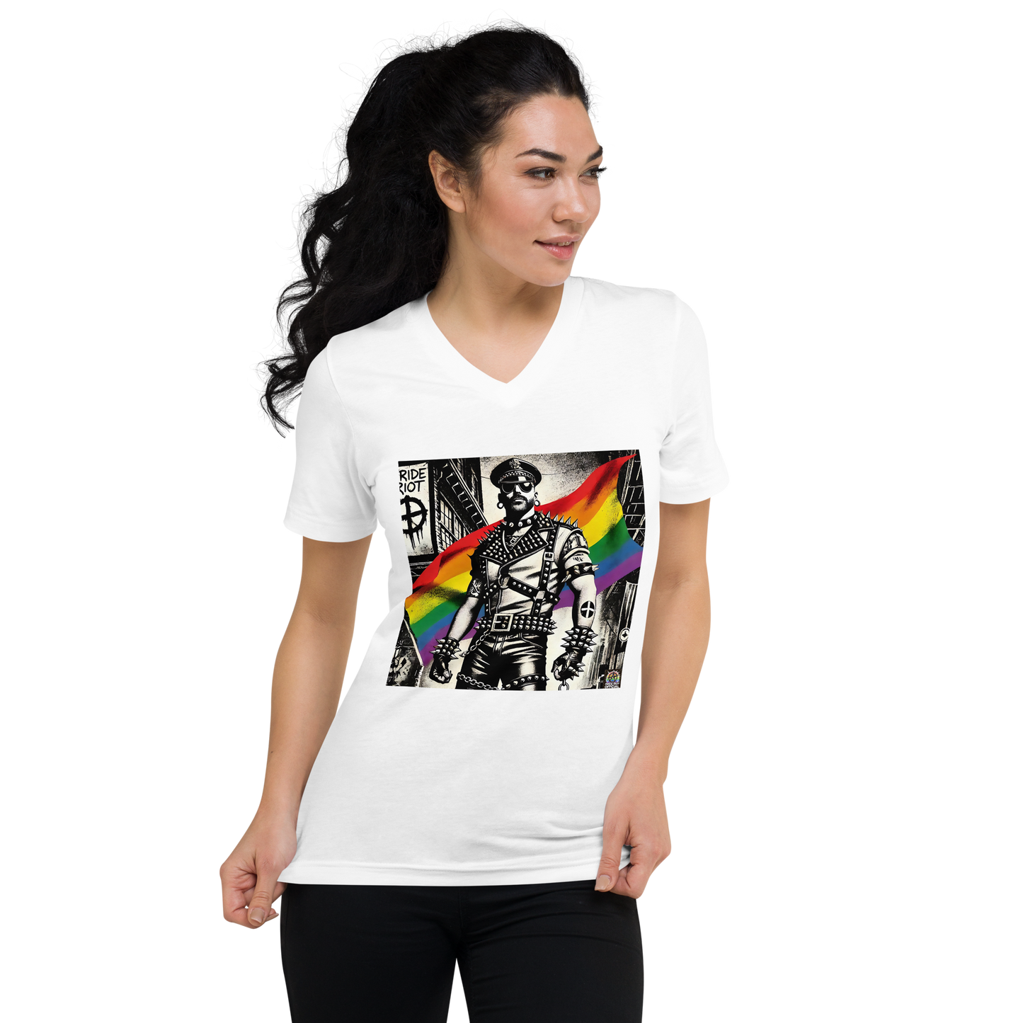 π₯ Pride Riot β Riot Commander V-Neck Tee π₯