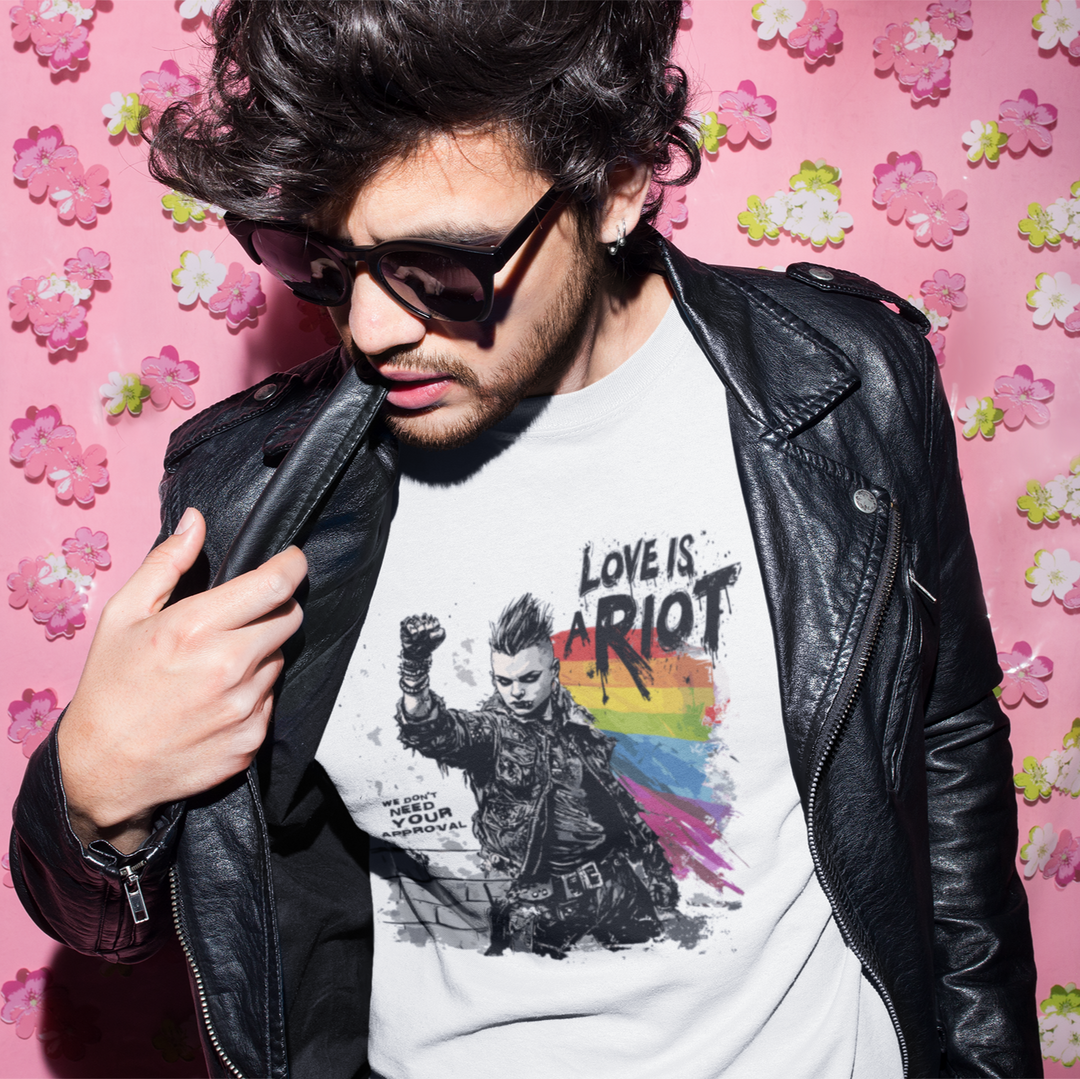 Start the Uprising with the Love is a Riot Tee