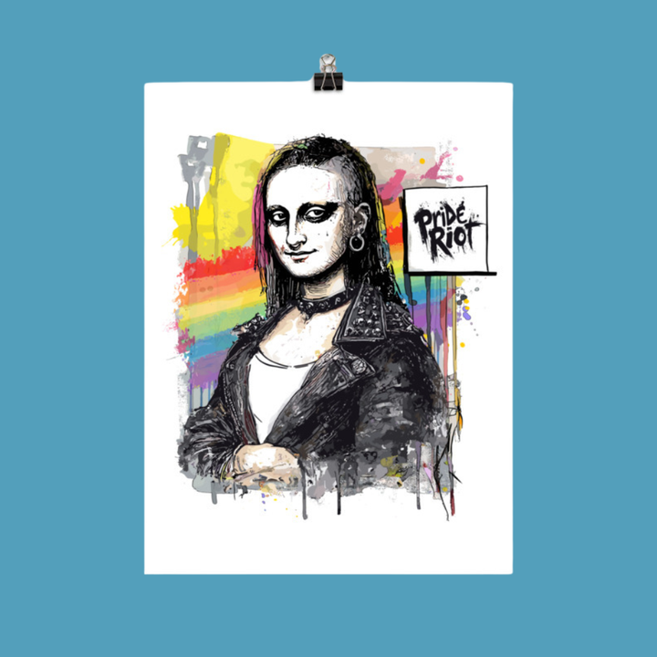 Mona Lisa Riot | Museum-Grade Satin Poster