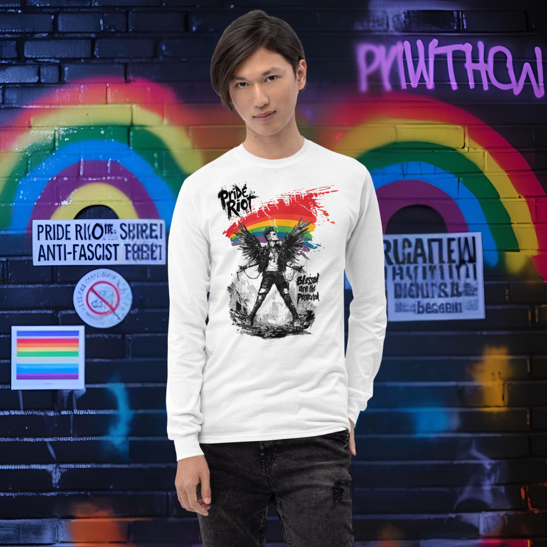 Blessed Rebellion Unisex Long Sleeve Shirt | Pride Riot LGBTQ+ Punk Apparel