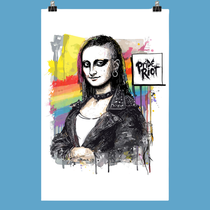 Mona Lisa Riot | Museum-Grade Satin Poster