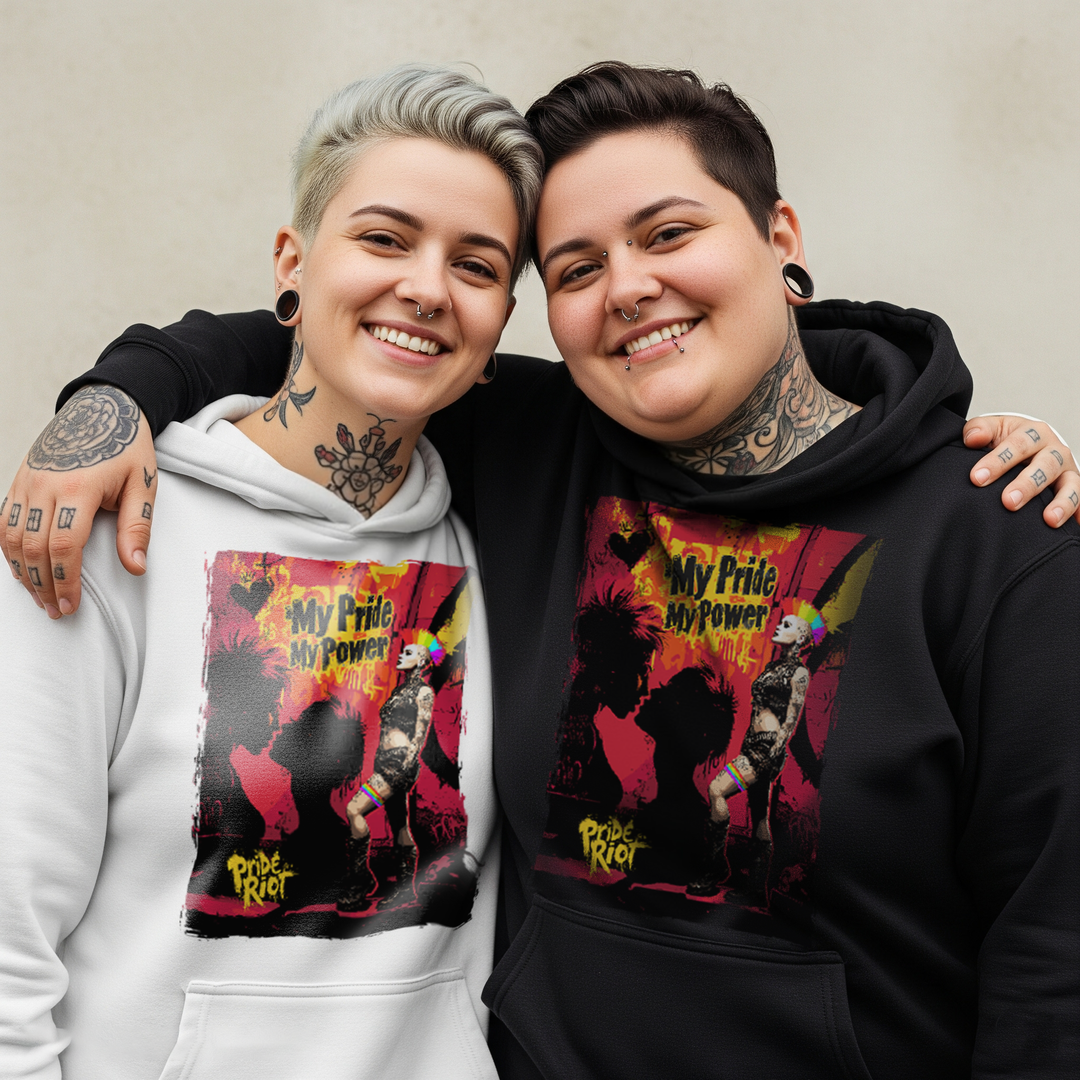 Punk Rock Queen II Hoodie – My Pride, My Power LGBTQ+ Unisex Hoodie