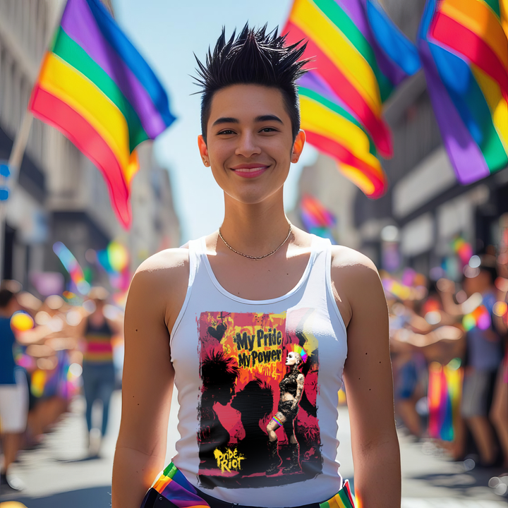 Punk Rock Queen II Tank – My Pride, My Power LGBTQ+ Unisex Tank Top