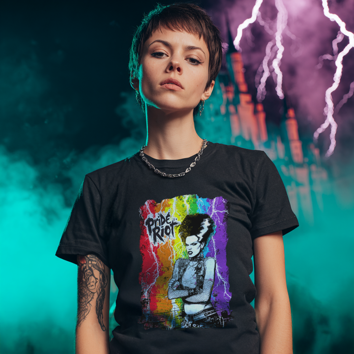Bride of Frankenstein Tee | Queer Punk Horror Pride Shirt | Pride Riot