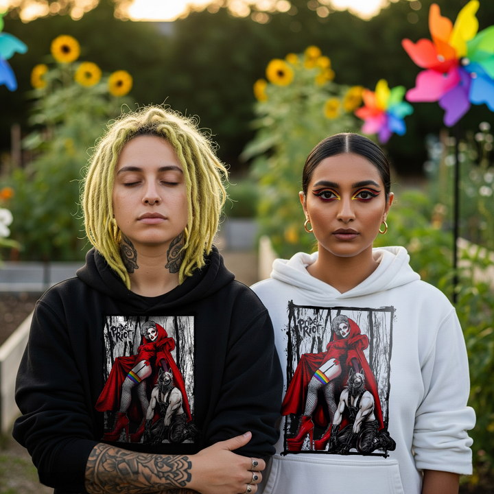 Red Riding Hood Hoodie | Queer Punk Fairy Tale – Pride Riot Official