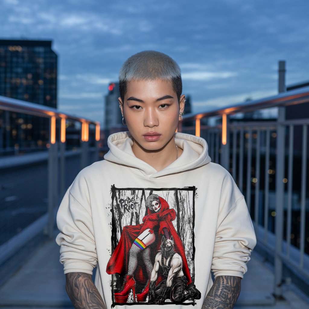 Red Riding Hood Hoodie | Queer Punk Fairy Tale – Pride Riot Official