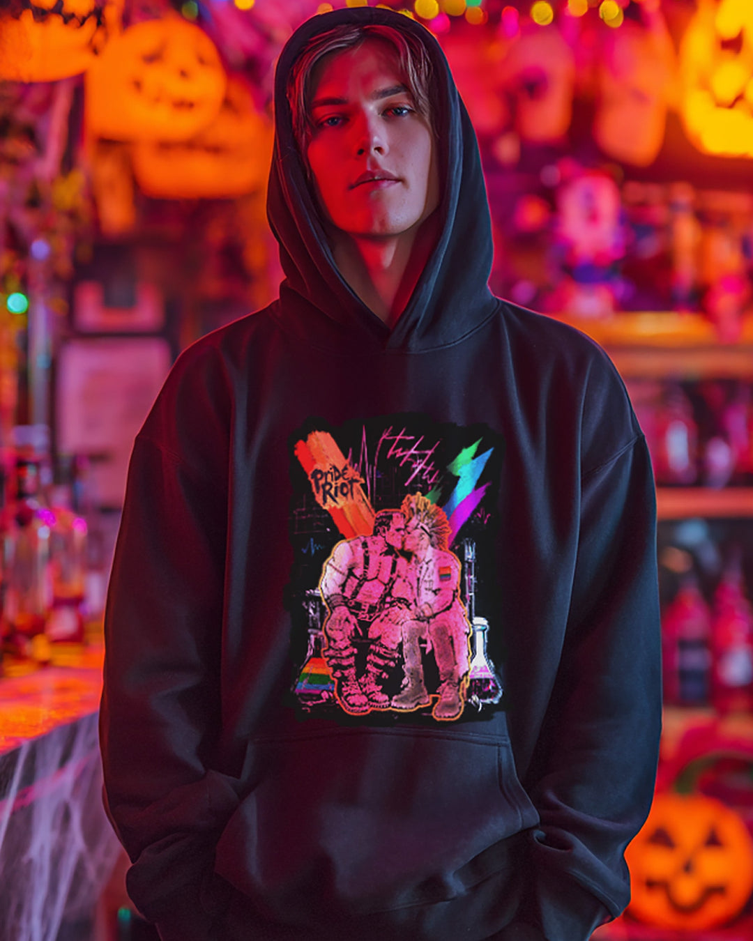 Frankenstein Hoodie | Queer Punk Horror Pride Apparel | Pride Riot