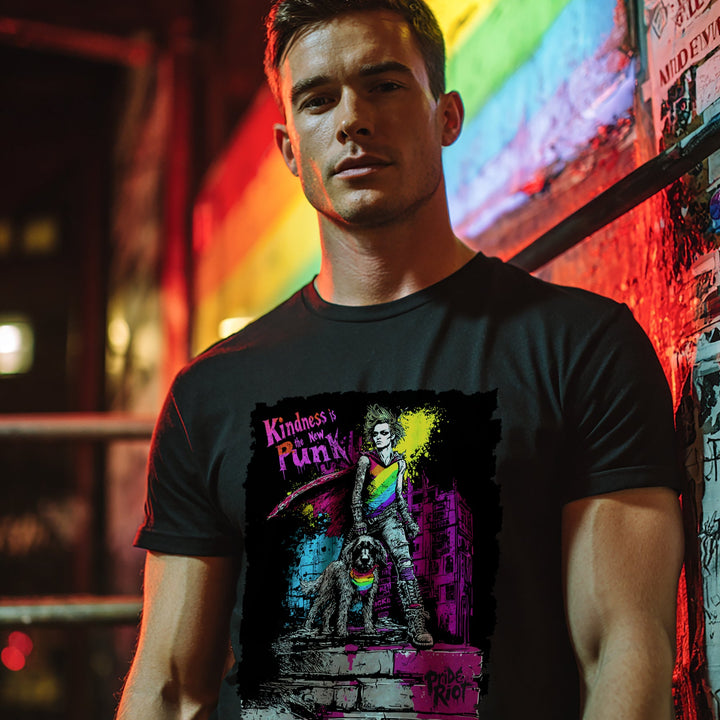 Kindness is the New Punk Rock Tee – Pride Riot Queer Graphic Shirt
