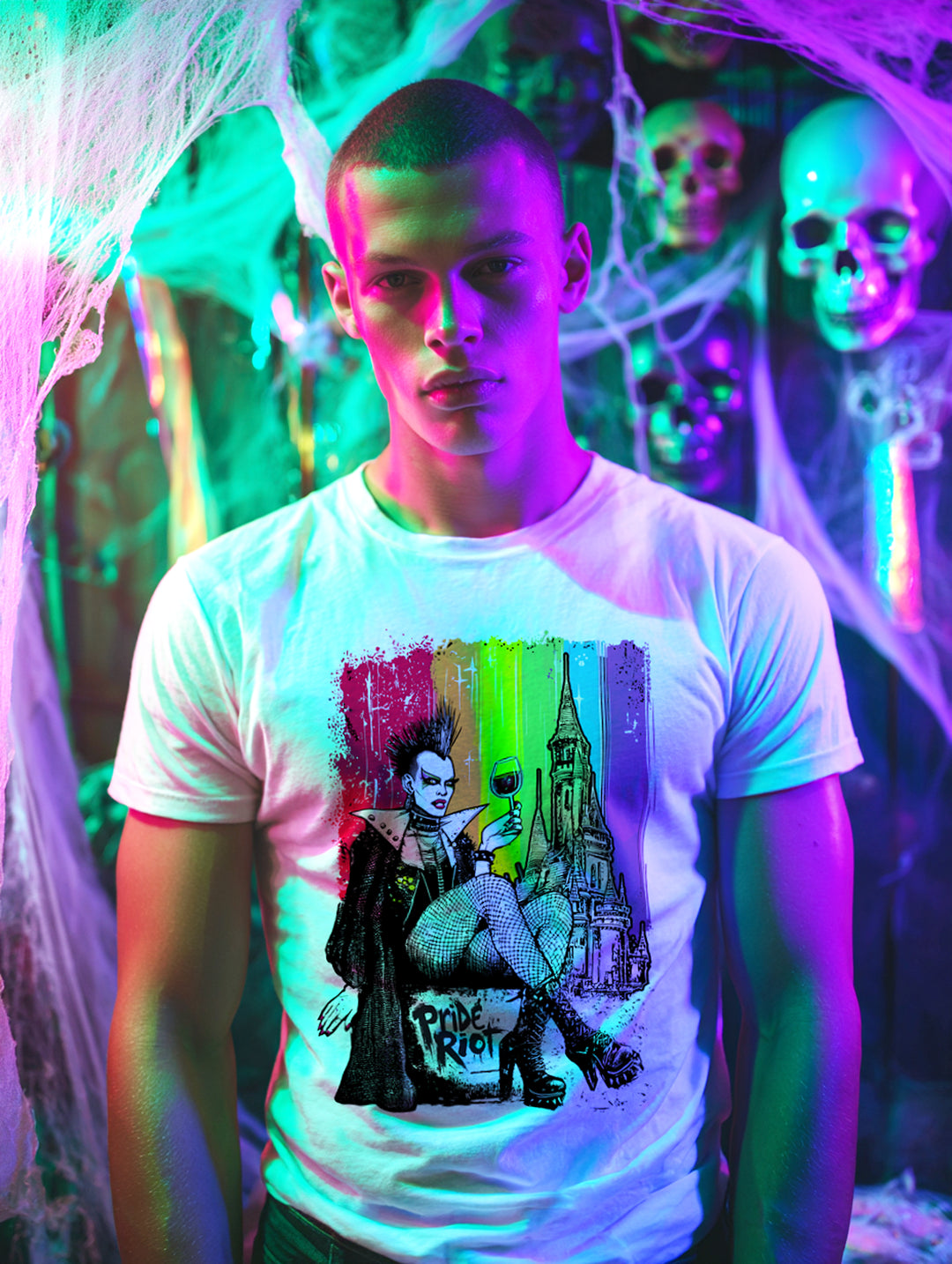 Dracula Tee | Queer Punk Vampire Pride Shirt | Pride Riot