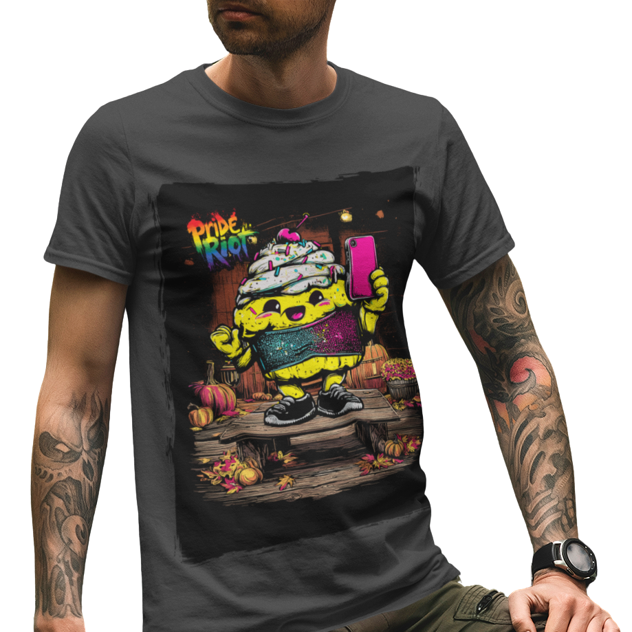 Snack: The Cream Filled Cake — Tee — worn, PRIDE RIOT® (2)