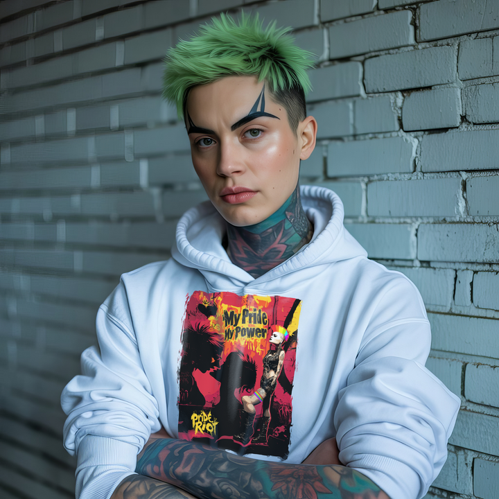 Punk Rock Queen II Hoodie – My Pride, My Power LGBTQ+ Unisex Hoodie
