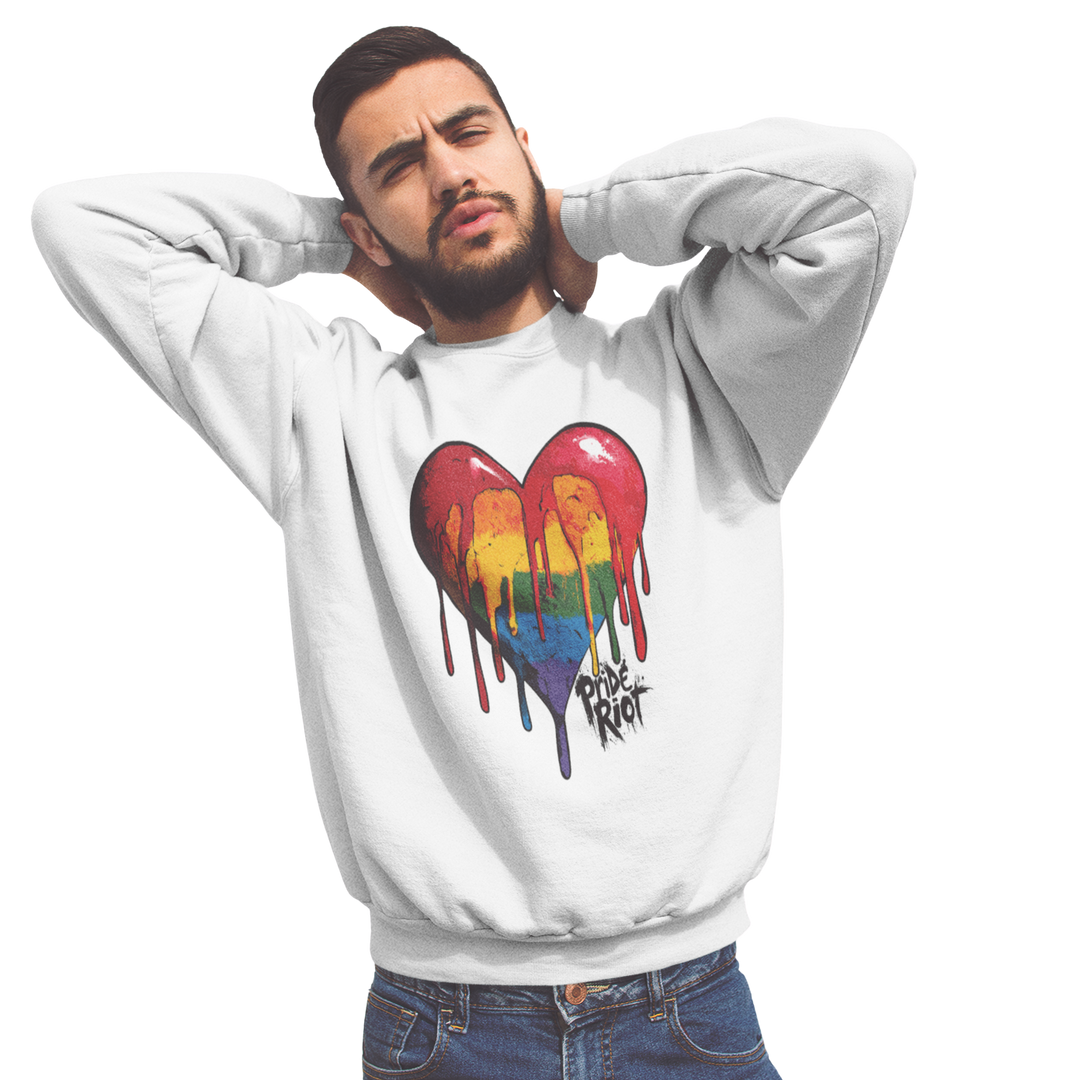 Bleeding Heart (Light) — Sweatshirt — worn, PRIDE RIOT®