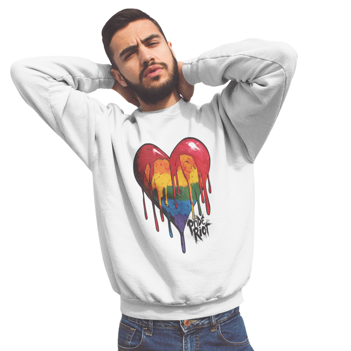 Bleeding Heart (Light) — Sweatshirt — worn, PRIDE RIOT®