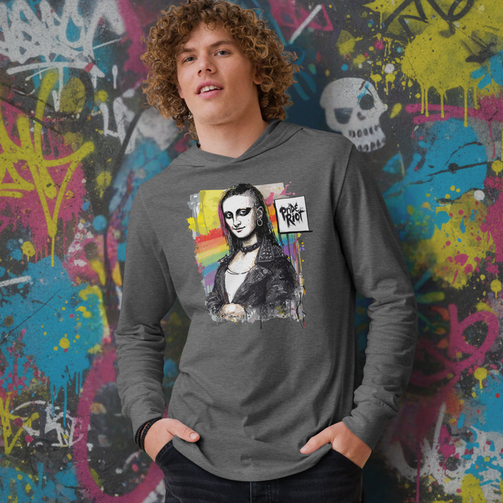 Mona Lisa Punk Unisex Hooded Tee - Streetwear Style - Jersey Cotton