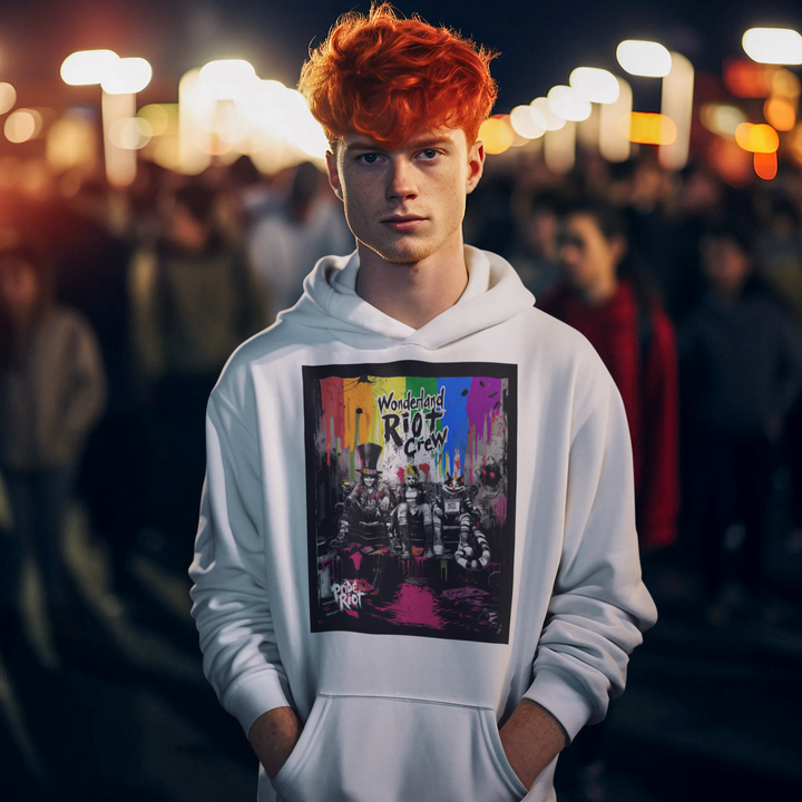 Alice in Rebellion – Punk Wonderland Hoodie | Queer Fantasy Unisex Sweatshirt