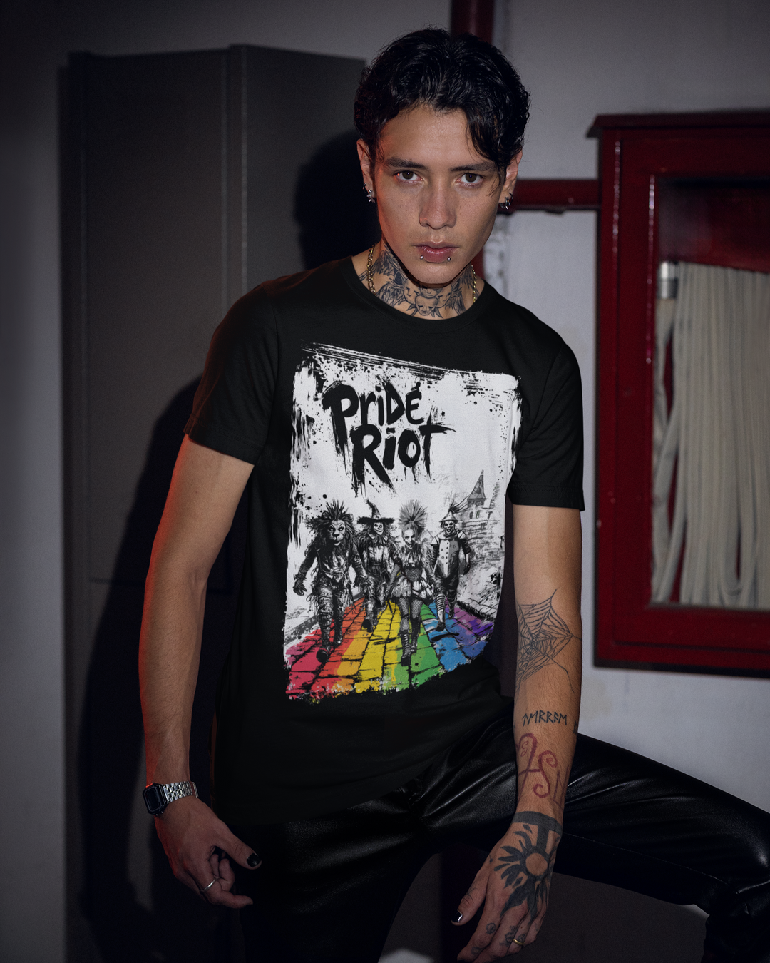 Pride Riot Tee – Wizard of Oz Punk 2025 (Rainbow Brick Road Edition)