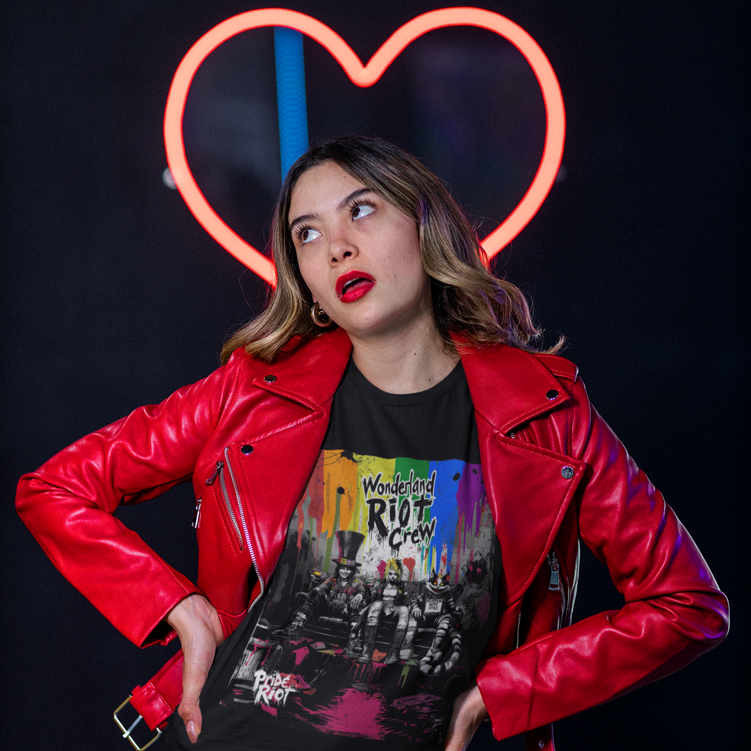 Alice in Wonderland Riot Crew Tee – Limited Pride Edition