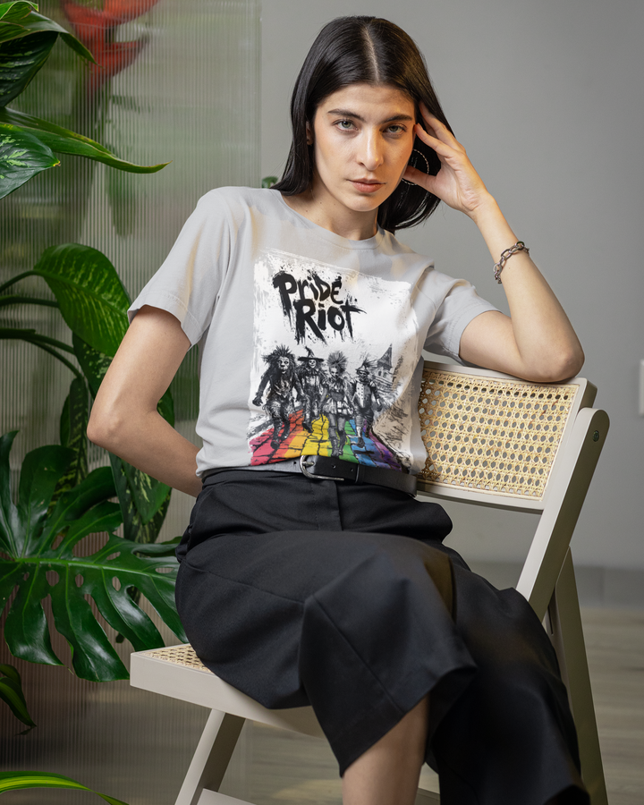 Pride Riot Tee – Wizard of Oz Punk 2025 (Rainbow Brick Road Edition)
