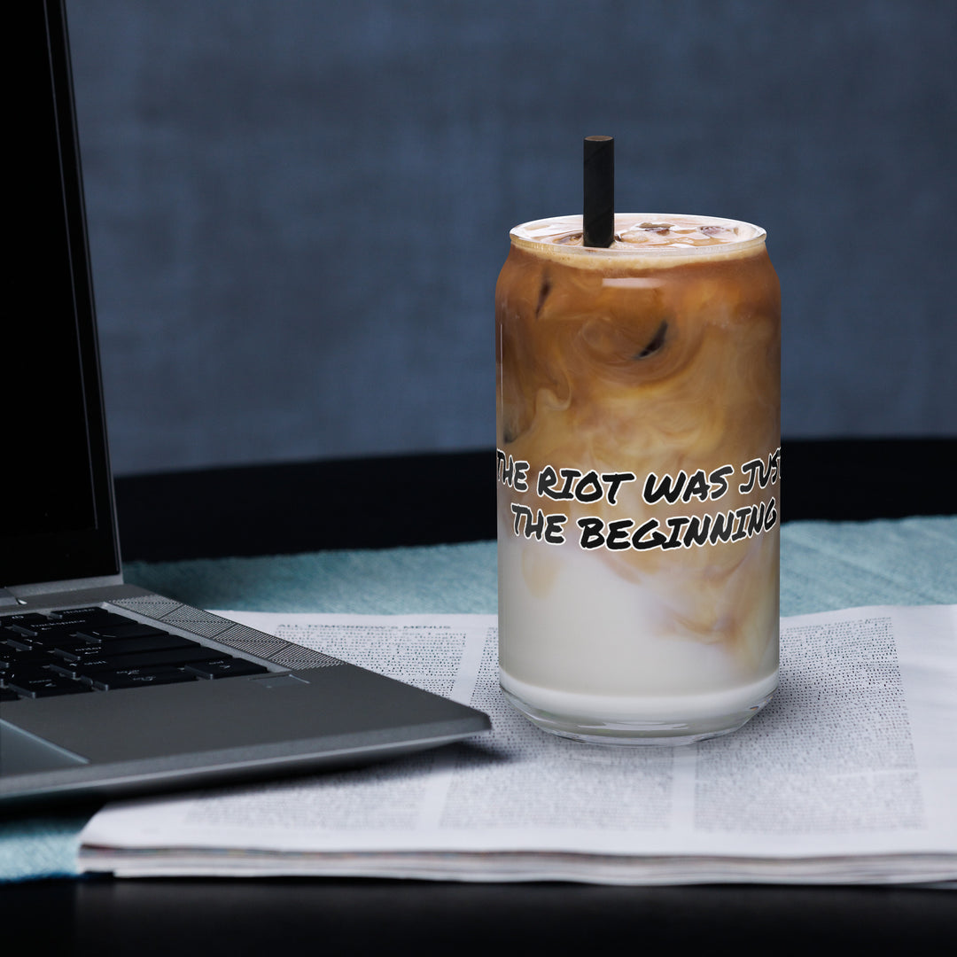 Love Is a Riot – Queer Punk Can Glass (16 oz) | The Riot Was Just the Beginning
