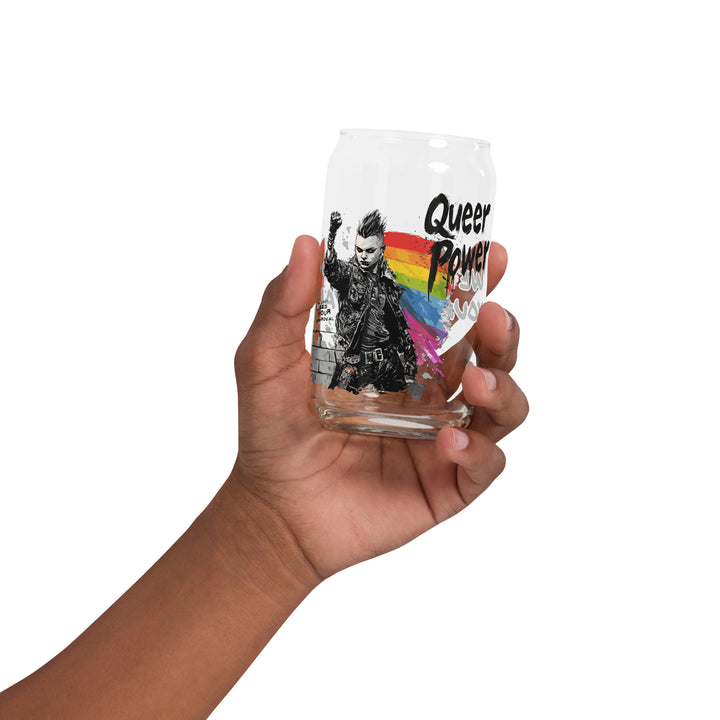 Queer Power Riot Glass – 16oz Can-Shaped Pride Cup