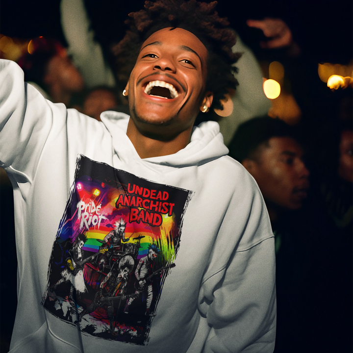 Undead Anarchist Band Hoodie – “Coffin-Warm. Mosh-Ready.”