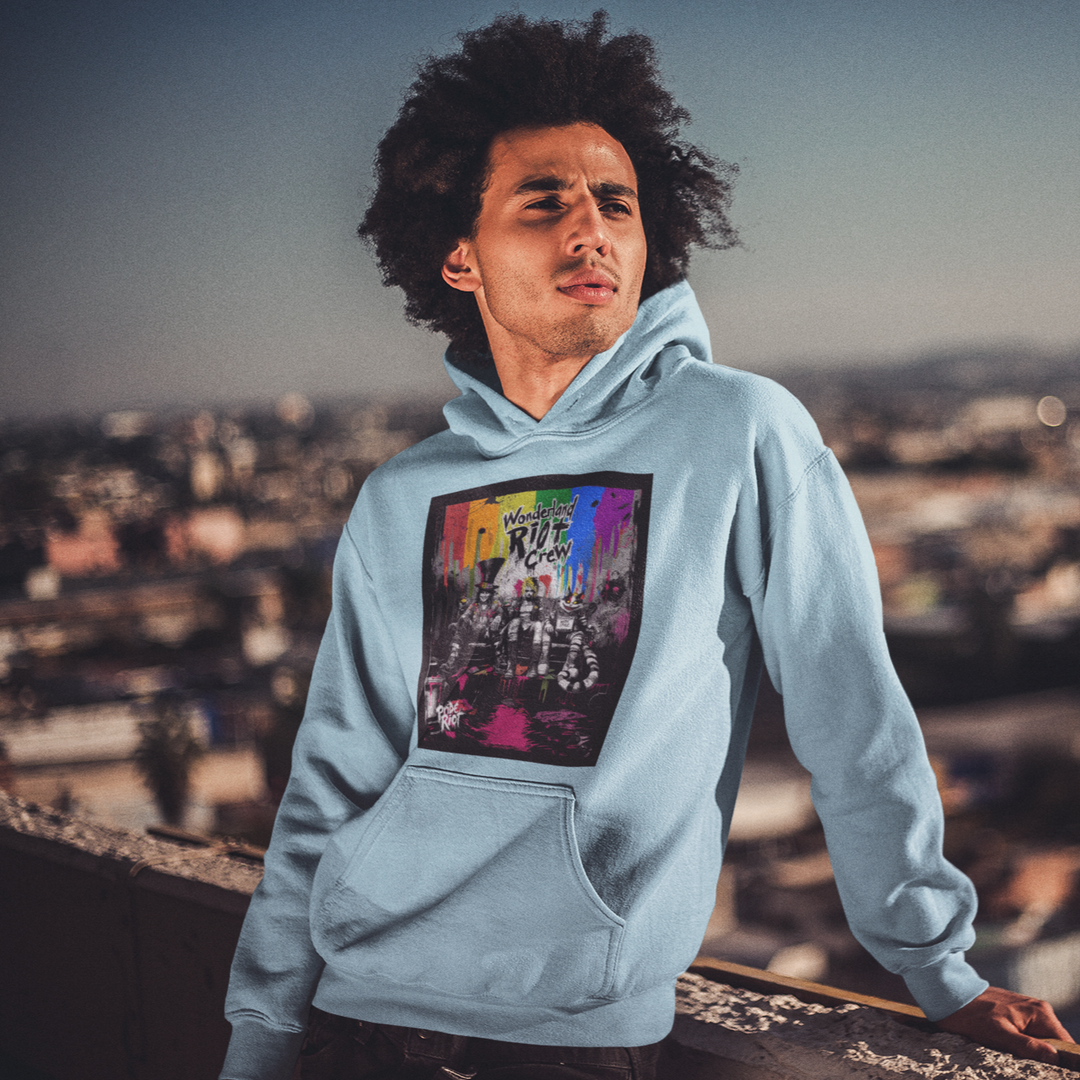 Alice in Rebellion – Punk Wonderland Hoodie | Queer Fantasy Unisex Sweatshirt