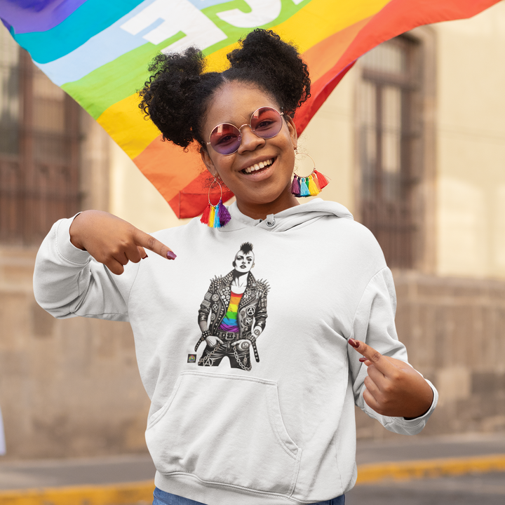 🔥 Pride Riot Official – Punk Queen Icon Hoodie 🔥