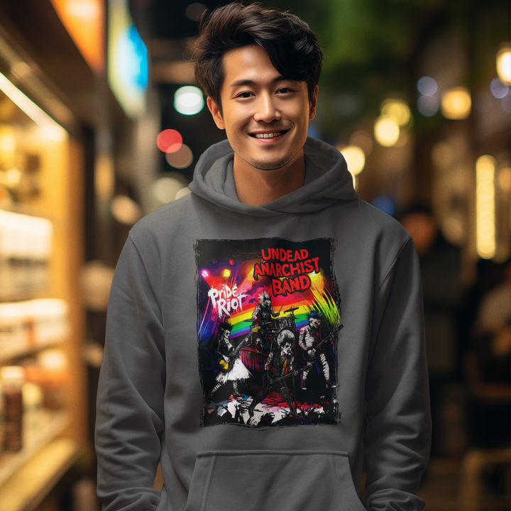 Undead Anarchist Band Hoodie – “Coffin-Warm. Mosh-Ready.”