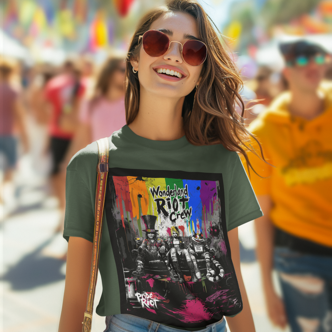 Alice in Wonderland Riot Crew Tee – Limited Pride Edition