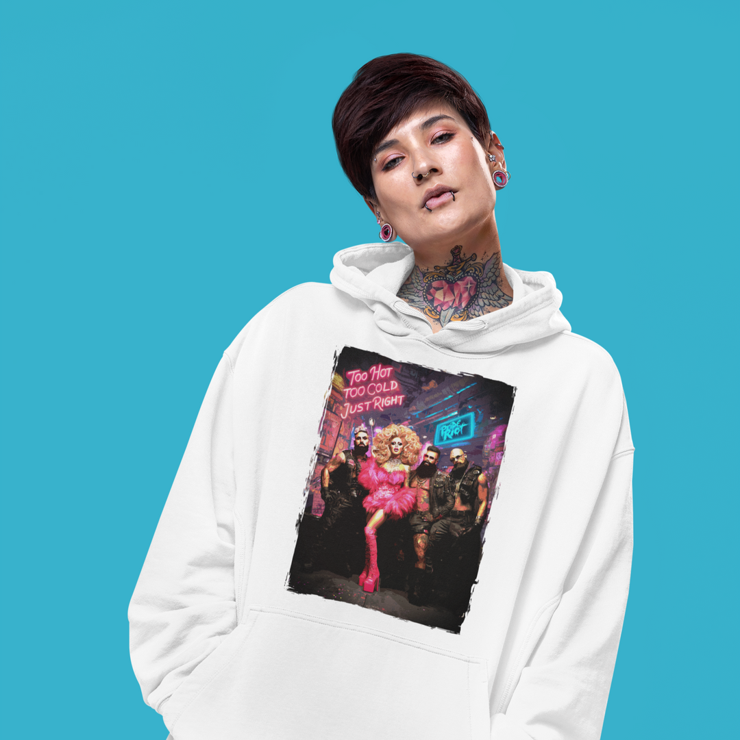 Goldie Locks Unisex Hoodie – Queer Punk Drag Queen Sweatshirt | Pride Riot Apparel