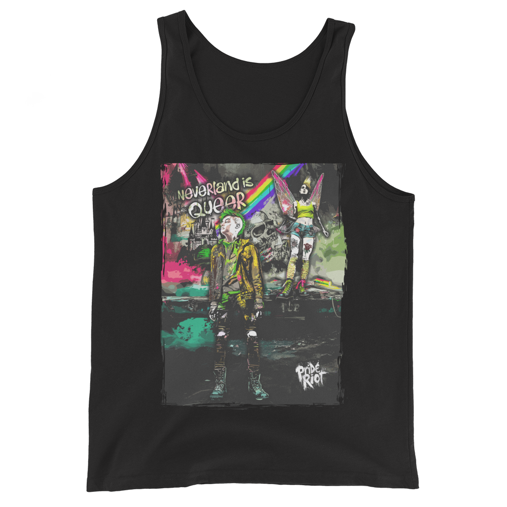 Neverland tank, black, front