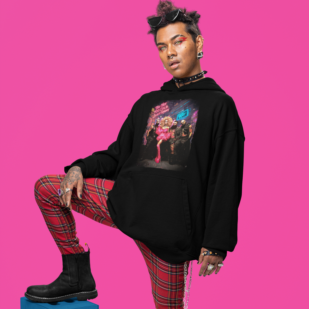 Goldie Locks Unisex Hoodie – Queer Punk Drag Queen Sweatshirt | Pride Riot Apparel