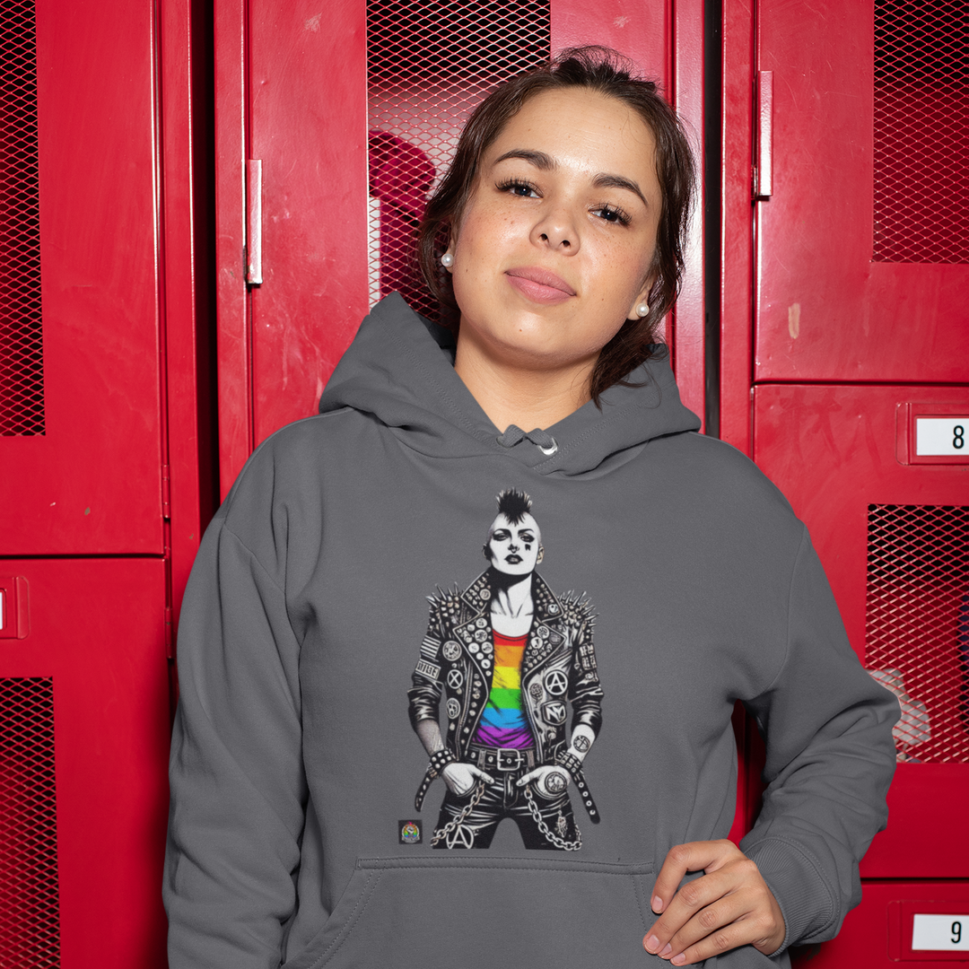 🔥 Pride Riot Official – Punk Queen Icon Hoodie 🔥