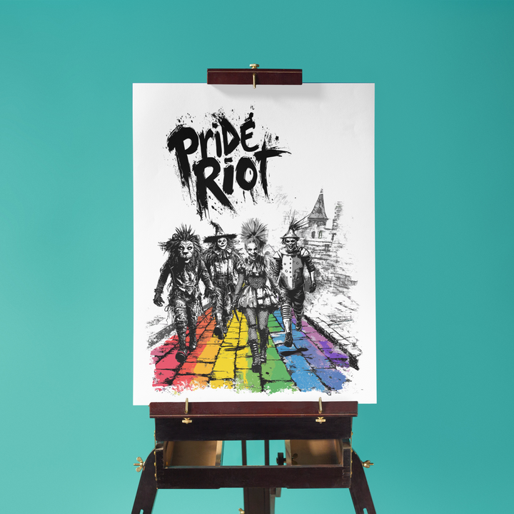 Wizard of Oz Punk Poster Exclusive – Pride Riot 2025 (Rainbow Brick Road Edition)