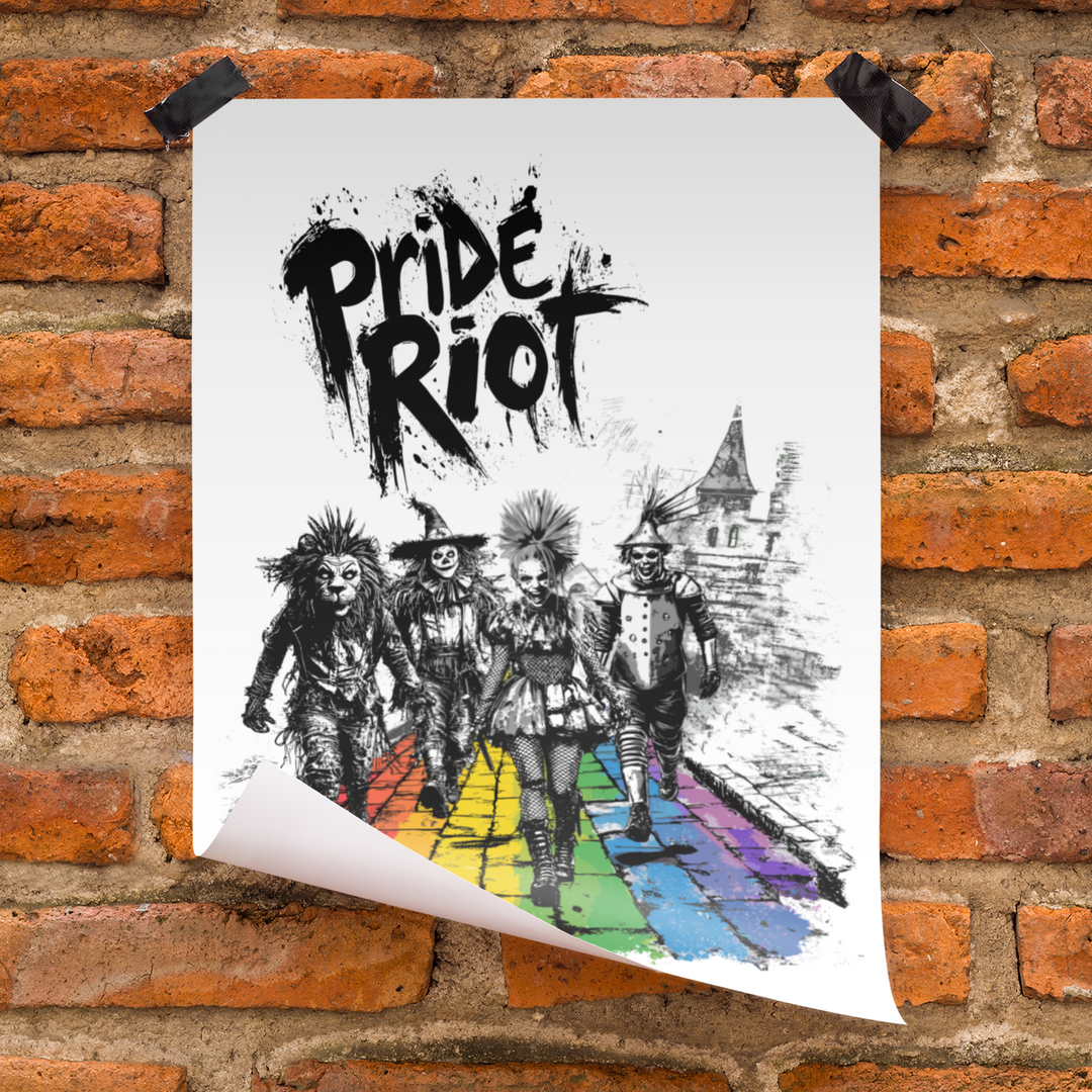 Wizard of Oz Punk Poster Exclusive – Pride Riot 2025 (Rainbow Brick Road Edition)