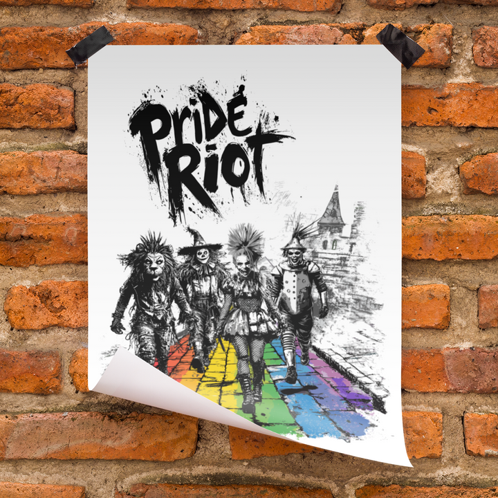 Wizard of Oz Punk Poster Exclusive – Pride Riot 2025 (Rainbow Brick Road Edition)