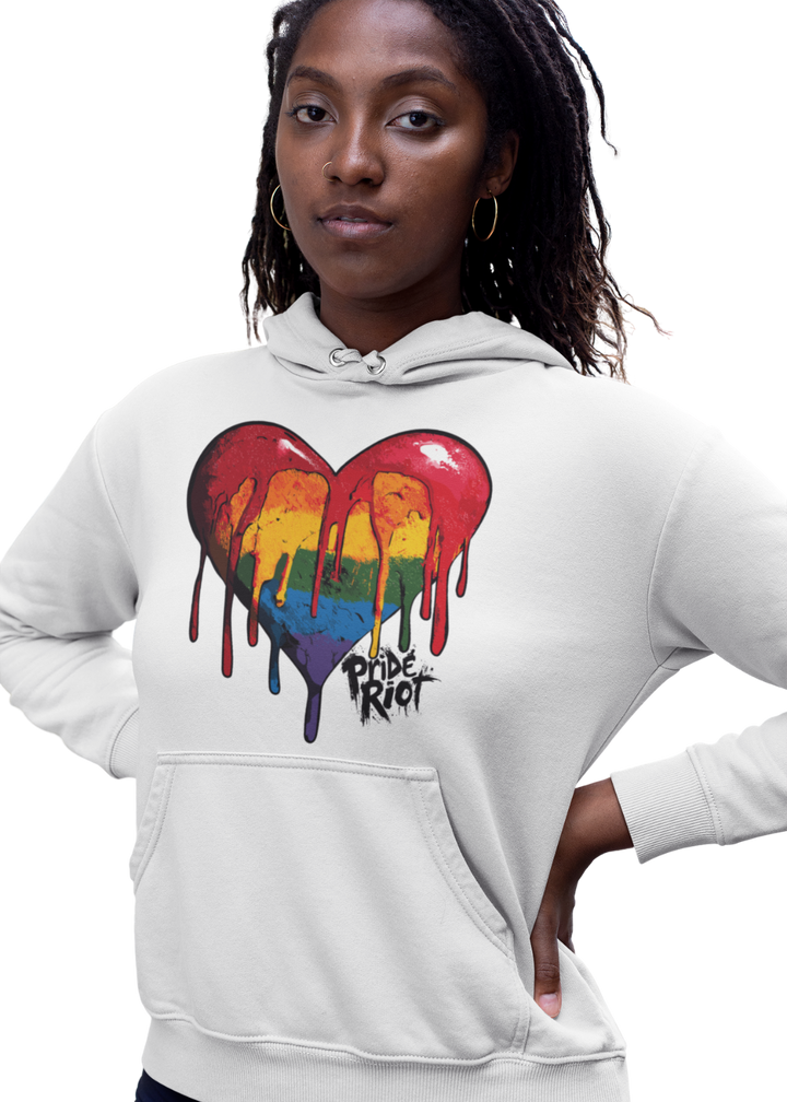 Bleeding Heart (Light) — Hoodie — worn, PRIDE RIOT®