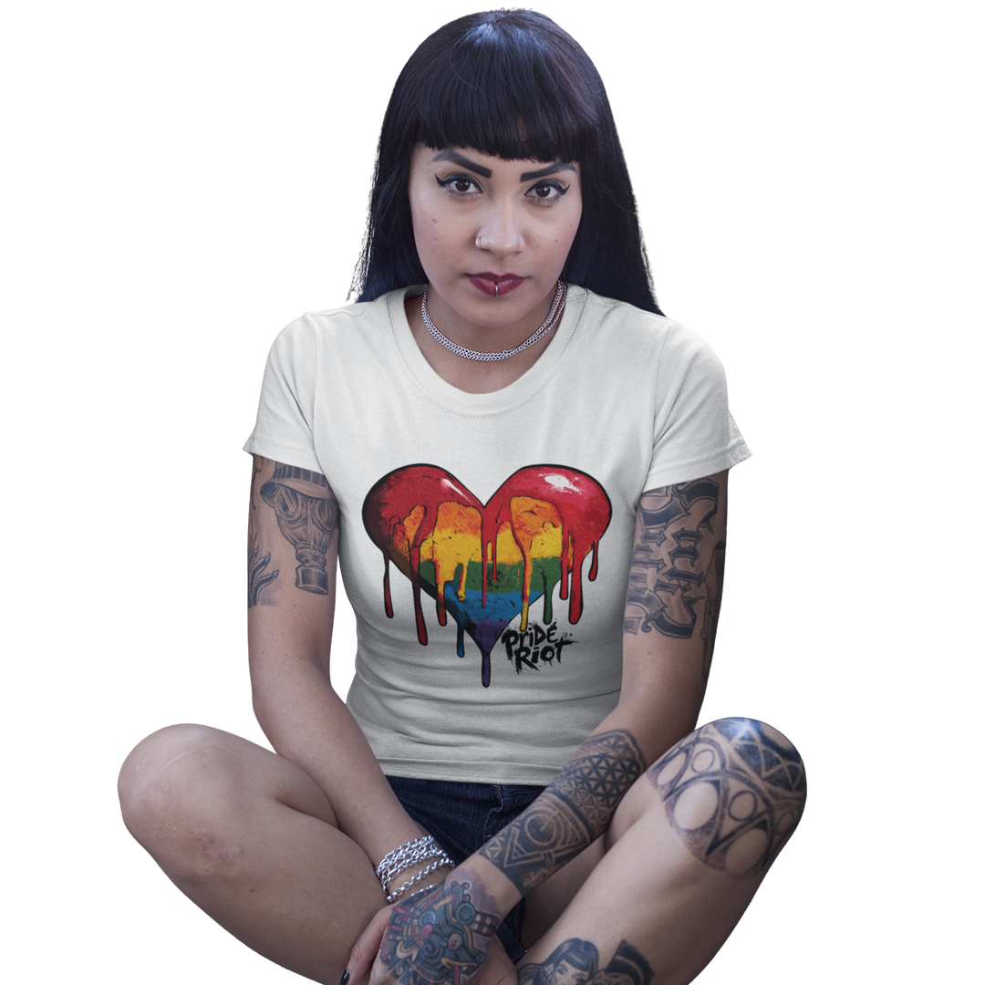 Bleeding Heart (Light) — Tee — worn, PRIDE RIOT®