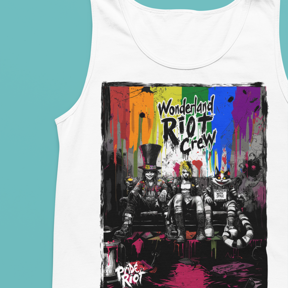 Close-up of the self-bound neck and armholes on the Comfort Colors tank, showing the high-quality construction and garment-dyed texture.