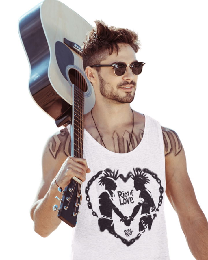 Cupid Love is Rebellion — Tank — worn, PRIDE RIOT®