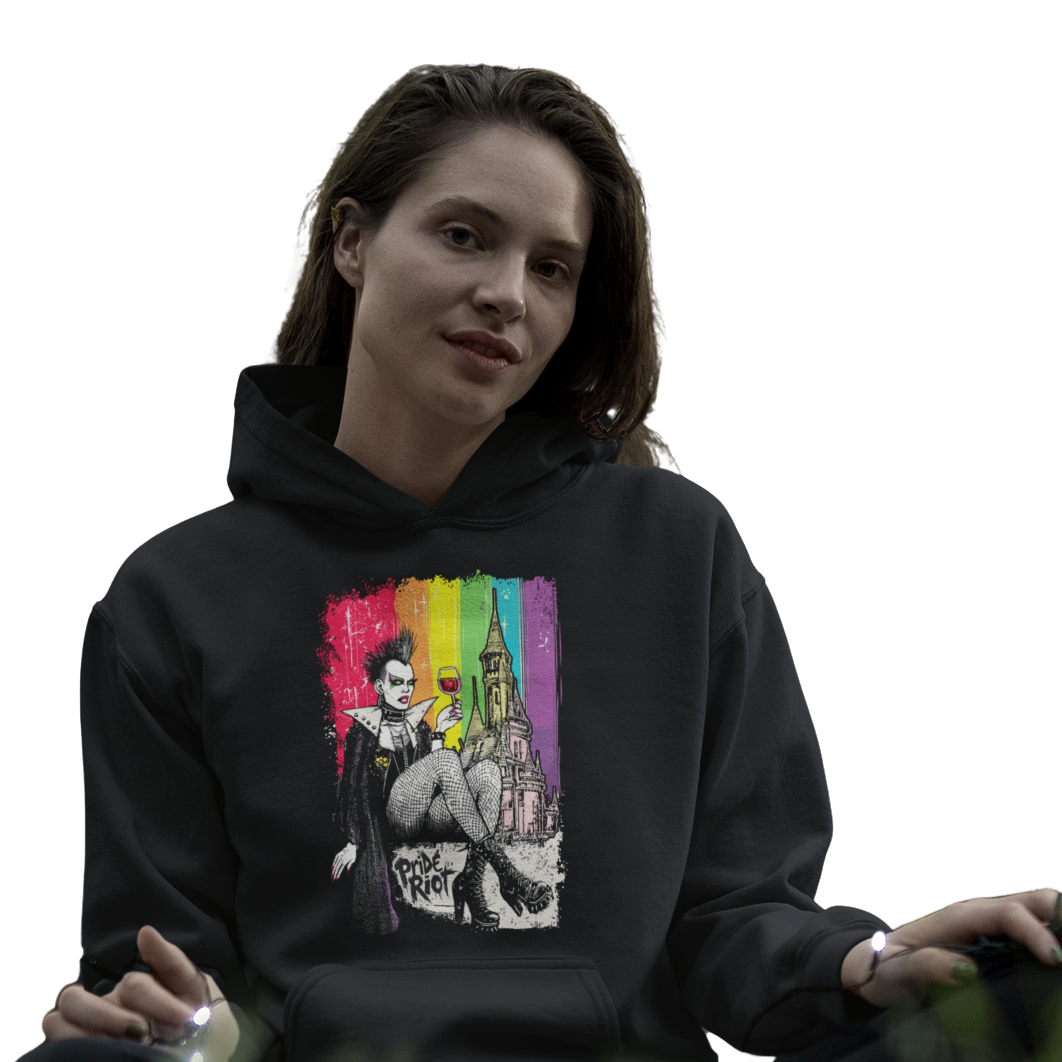 Dracula — Hoodie — worn, PRIDE RIOT®