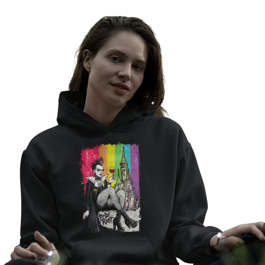 Dracula — Hoodie — worn, PRIDE RIOT®