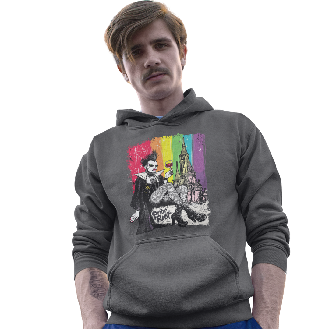 Dracula — Hoodie — worn, PRIDE RIOT® (2)