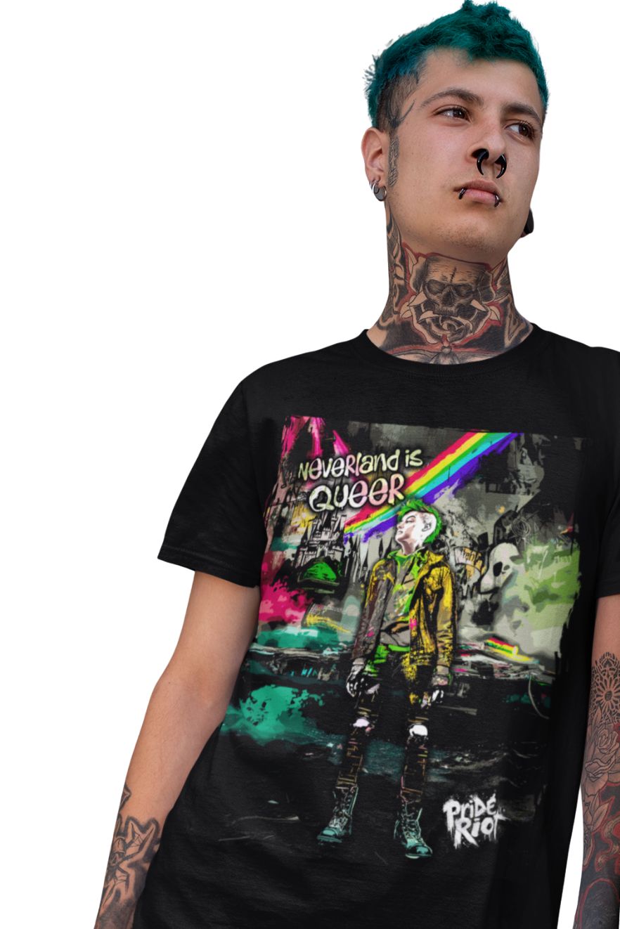 Neverland Peter — Tee — worn, PRIDE RIOT®