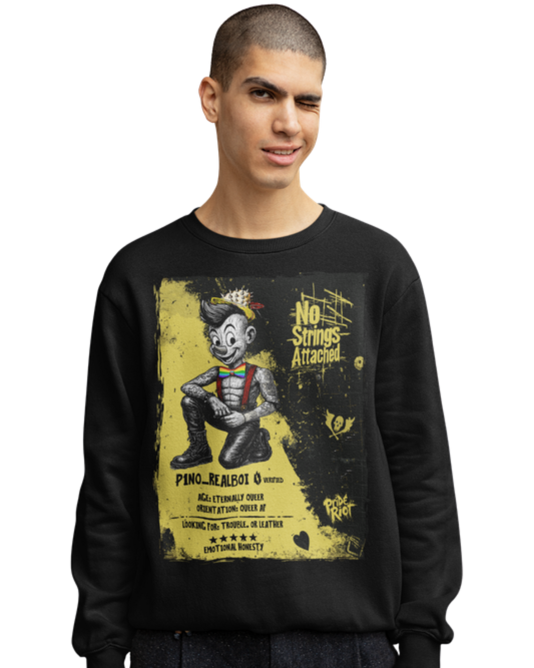 Pinocchio: No Strings Attached — Sweatshirt — worn, PRIDE RIOT®