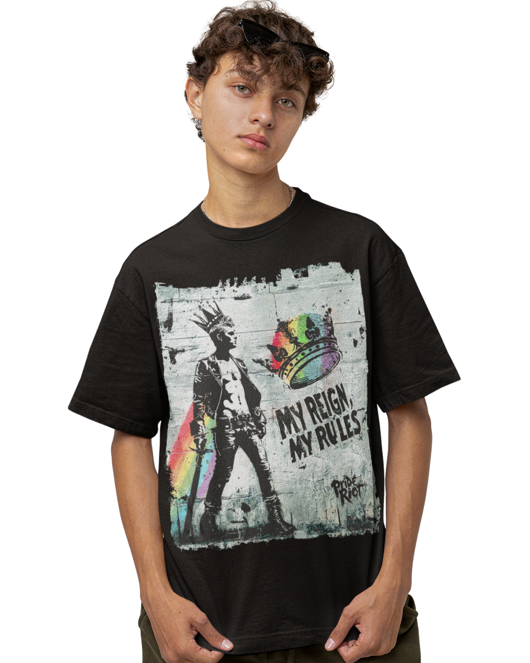 Punk Prince — Tee — worn, PRIDE RIOT®